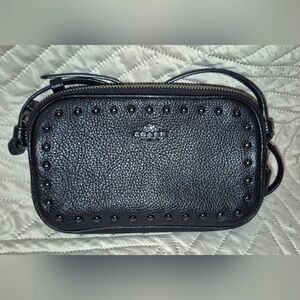Authentic COACH Crossbody Clutch With Lacquer Rivets